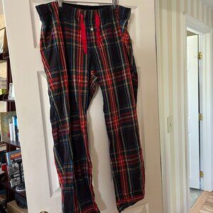 Women's J Crew Pajama Pant in Stewart Tartan Cotton Poplin - Size XXL
